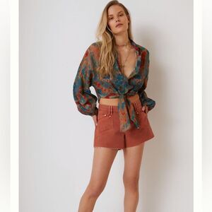 Paige Mayslie Utility Shorts Size 30